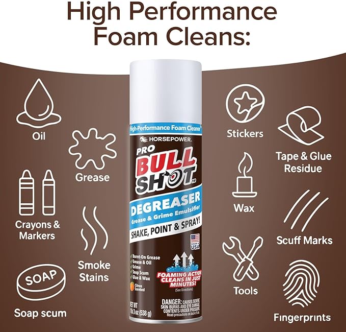 Bull Shot Degreaser Pro Limpiador Multiuso Desengrasante 1.41 lb miniatura 3