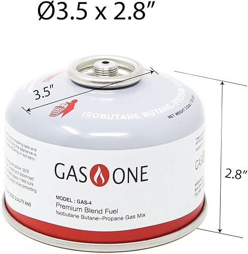 Miniatura 2 de GasOne - Recipiente de combustible de isobutano para campamento, 3.53 oz (paquete de 4)