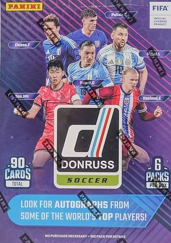 2024-2025 Panini Donruss Soccer Blaster Box - 6 Pack of 15 Soccer Cards