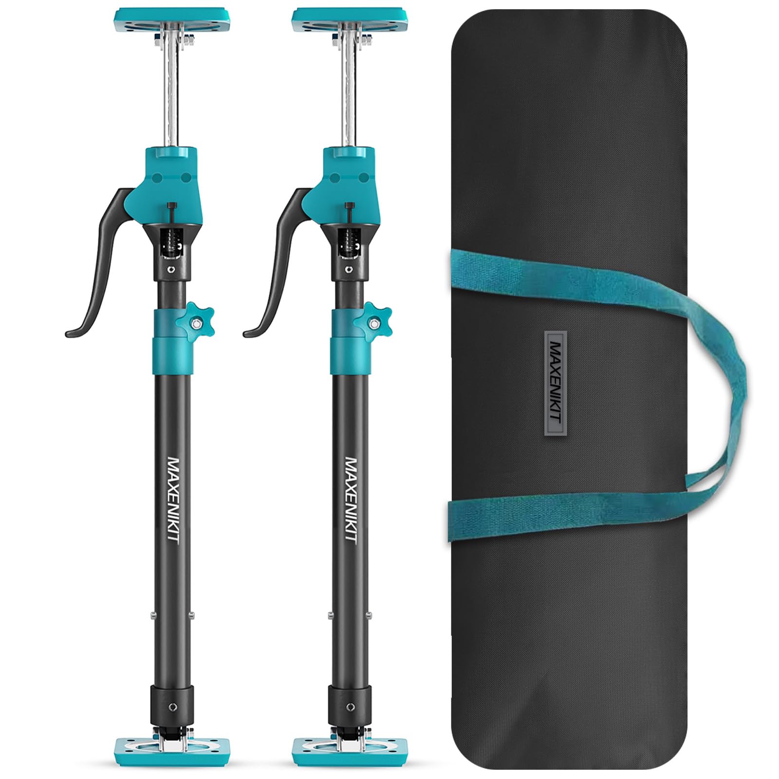 MAXENIKIT Third Hand Support Pole Heavy Duty, Cabinet Jacks for Installing Cabinets with 265 LBS Capacity and Expand from 23-3/5 to 45-3/10 in, 2-PC