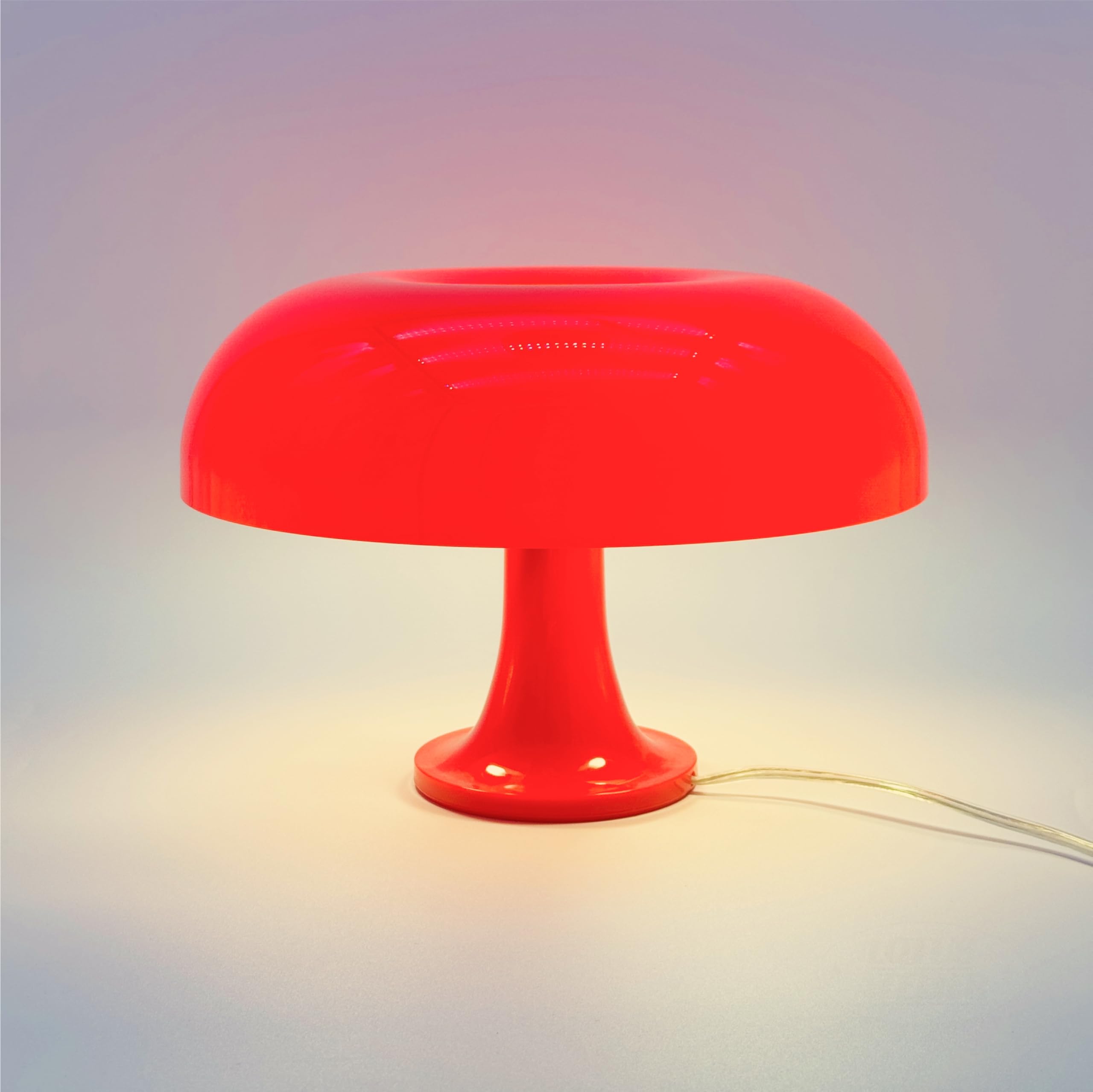 米国ビンテージレビトン ミッドセンチュリー レッドマッシュルーム テーブルランプ Lotus Atelier Red Mushroom Lamp for Room Aesthetic Modern Lighting