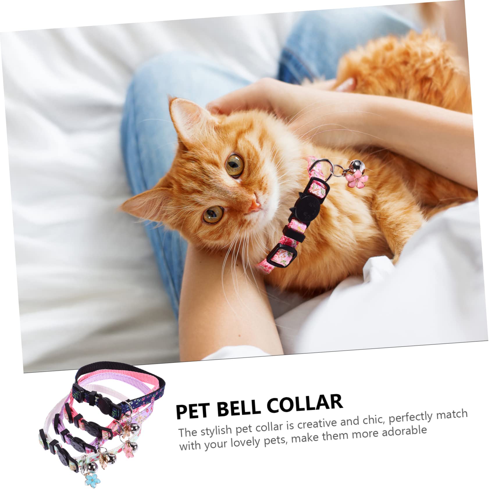 SUPVOX 12 Pz Collare Per Gatti Collari Per Gatti a Campana Collare Decorativo Per Animali Domestici Floreale Per Cani Decorazioni Floreali Formazione Nylon Gatto Domestico Corda