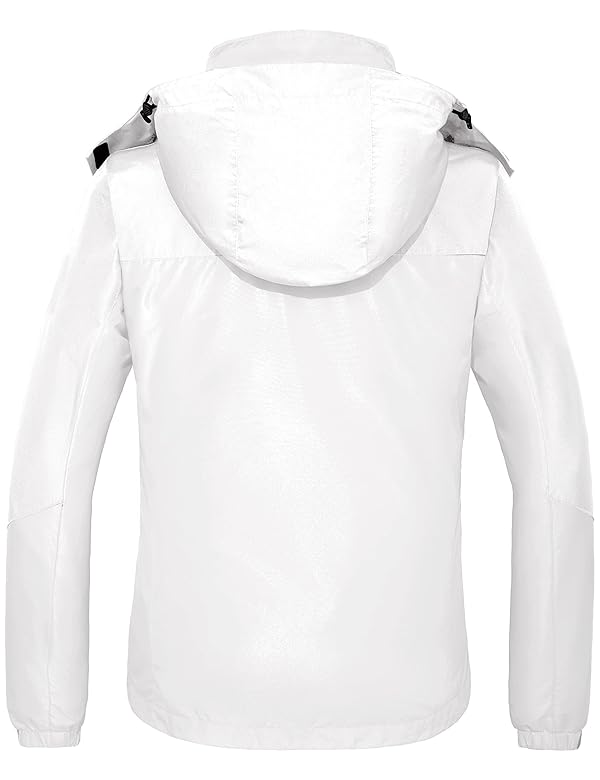 wantdo Women's Winter 3 in 1 Ski Jacket Outdoor Puffer Coat White Large by wantdo - Image 2