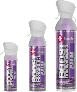 Boost Oxygen Calm Lavender Collection | Large 10L, Medium 5L & Pocket Size 3L (3 Pack)