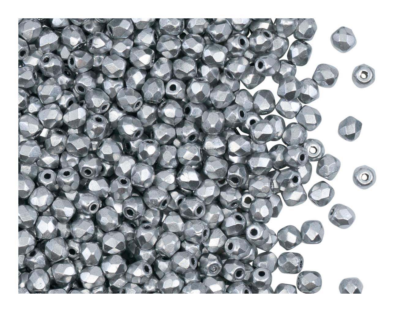 600 Perline Di Vetro Boemia Sfaccettate Rotonde 4mm, Lucidate A Fuoco, Trasparenti Blu Vega Mix, Per Creazione Gioielli