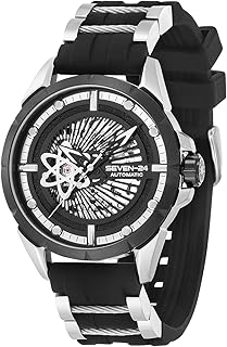 Atom SV1259JSTB-06 - Orologio automatico da polso da uomo, colore: Nero/Argento