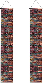 Colorful Brick Pattern Graduation Porch Banner - Sturdy, Durable, Washable, and Reusable Graduation Decoration for Parties, Ceremonies, Front Doors - Buy now