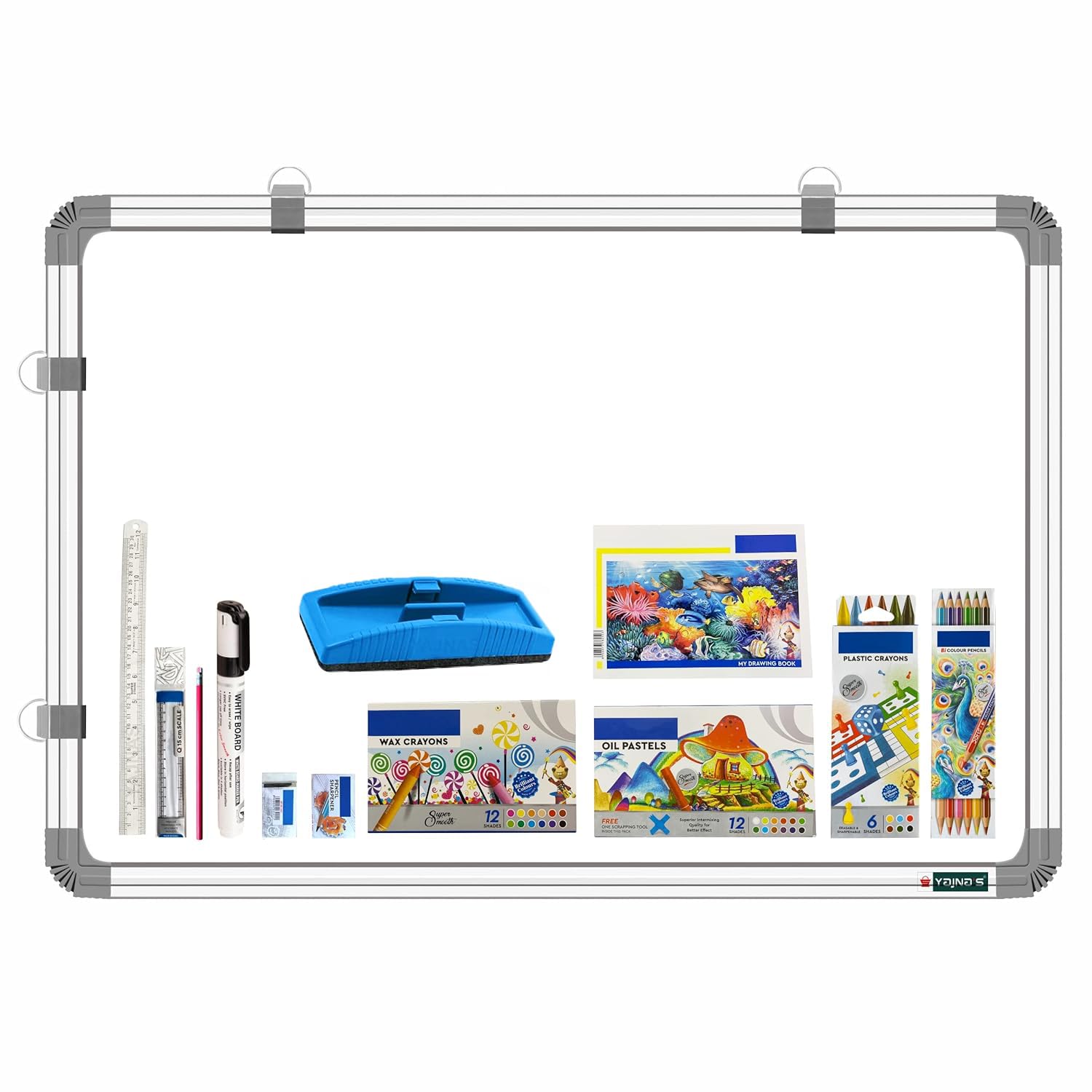 YAJNAS Magnetic Whiteboard - Portable Lapboard -11