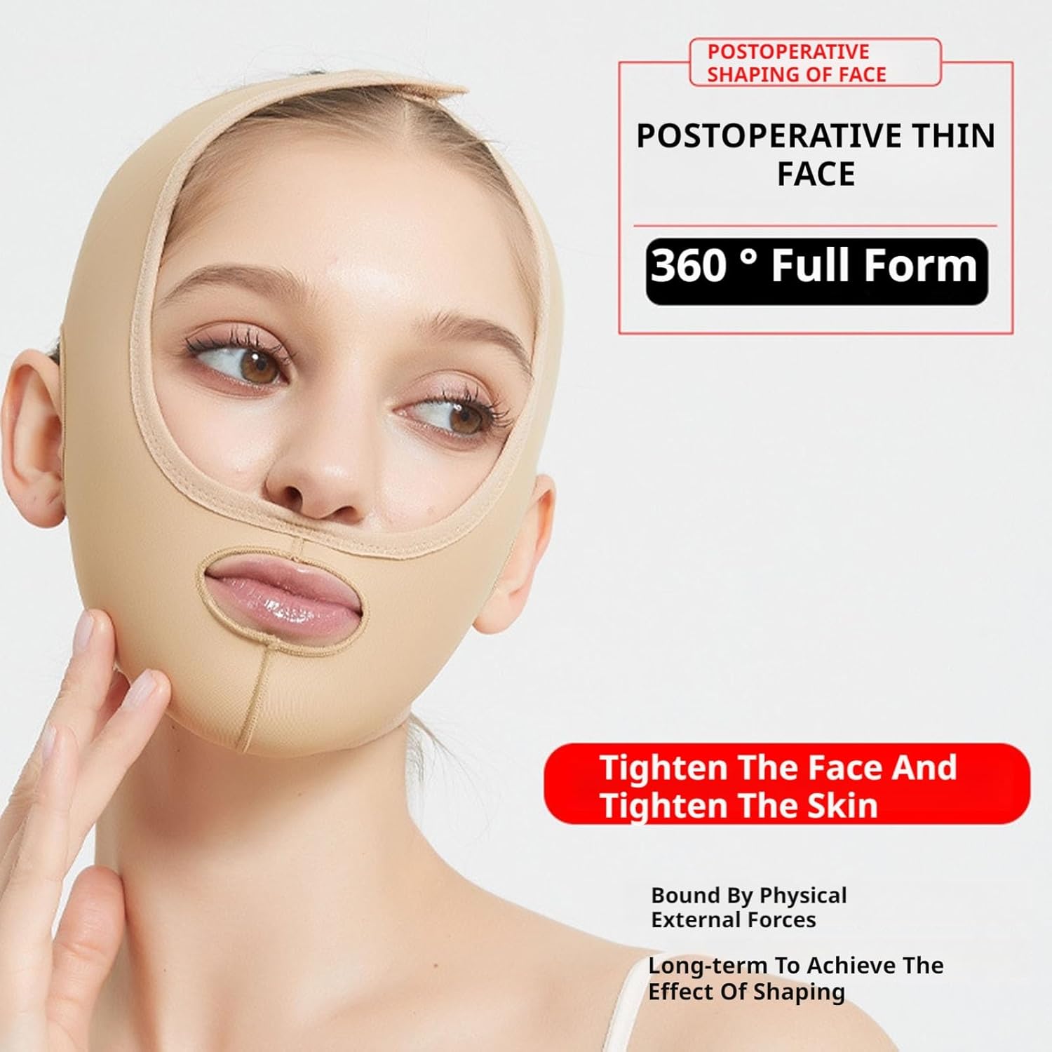After Lipo Facial Compression Garment Wrap Facial Double Chin Neck Cover Strap Bandage Slimmer Lifting Chinstrap