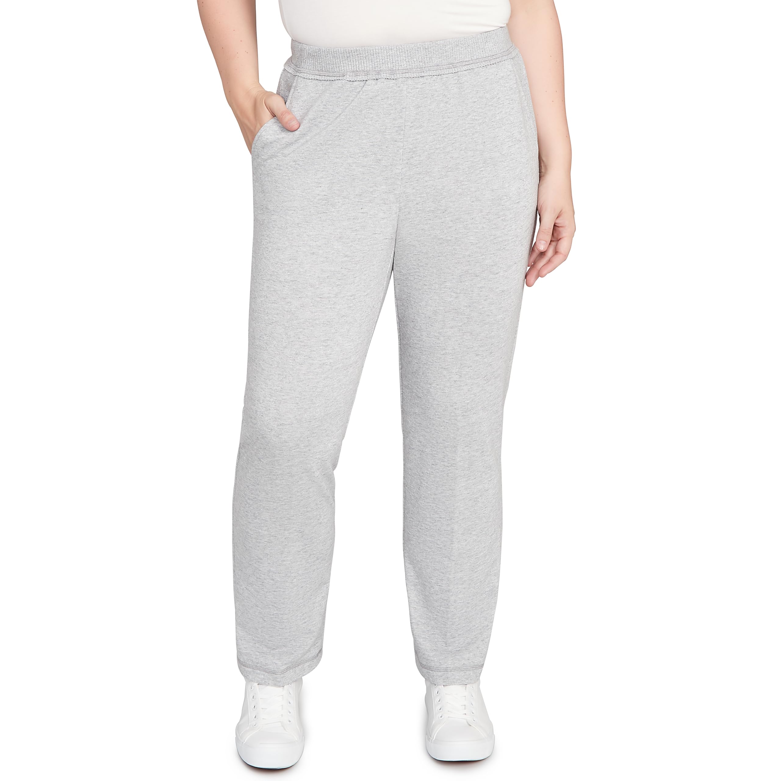 Alfred Dunner Cozy Short Length Slant Pocket Pant