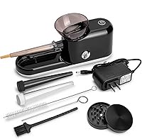 Vista 7 de Máquina automática de enrollado de conos eléctricos Free Boy, mini portátil, para conos preenrollados, con 1 varilla agitadora, 1 cepillo