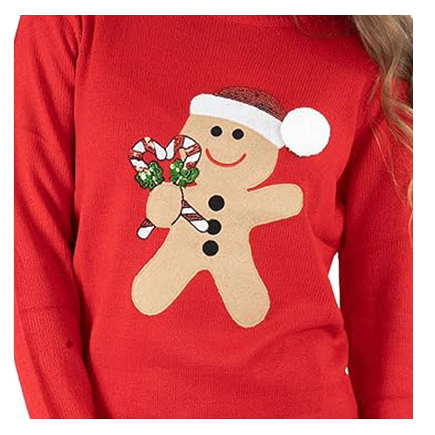 NOROZE Donna Maglione di Natale Buon Natale Regali Donne Elfo Pullover Lavorato a Maglia
