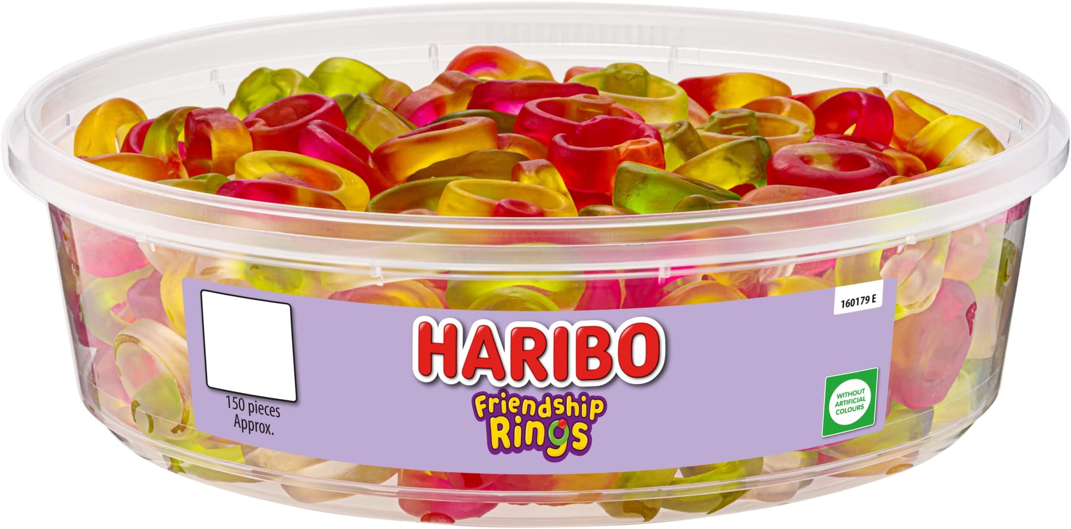 Friendship Rings x 150 Pieces (480g) Sweets Tub