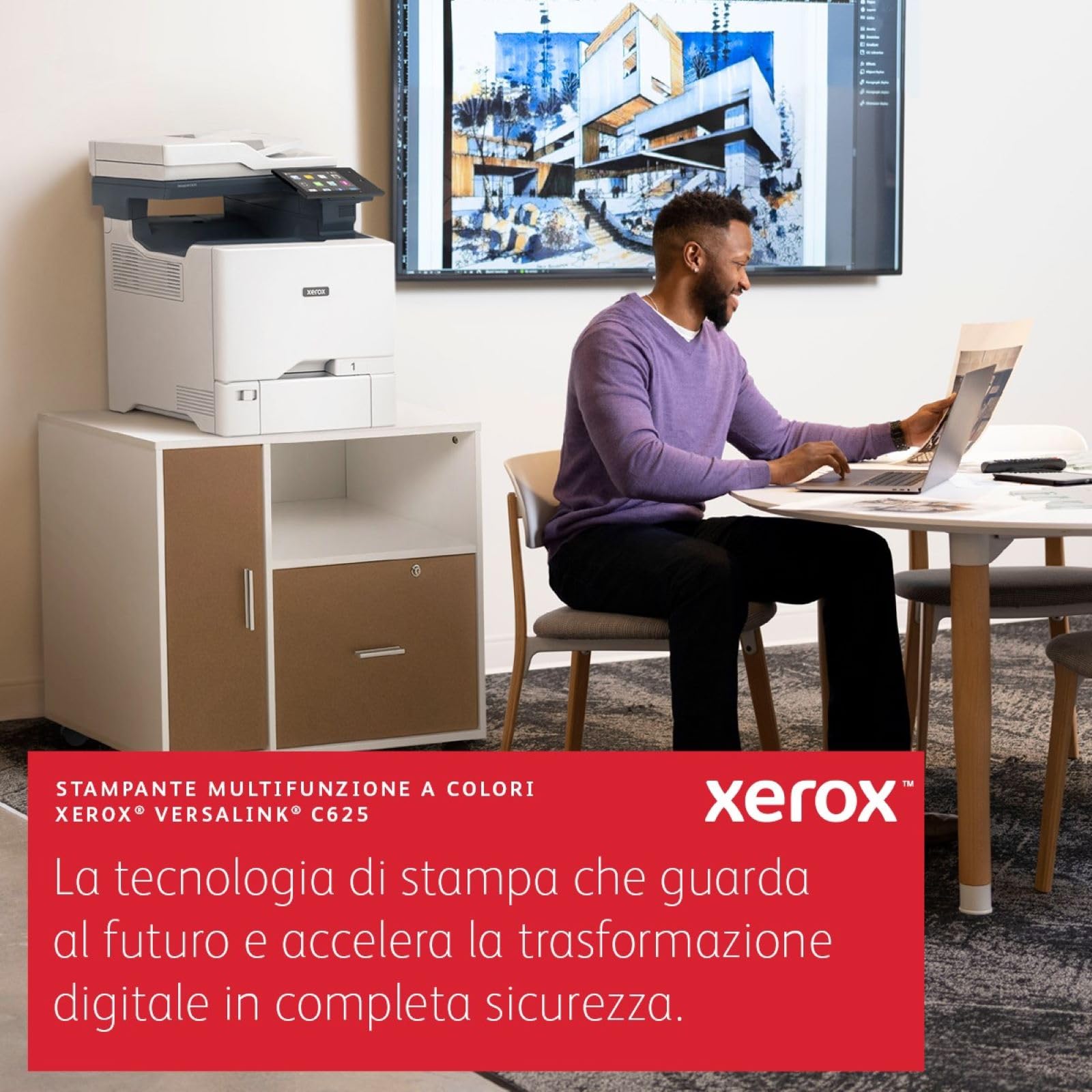 Xerox Versalink C625dn A4 50ppm Stampante Multifunzione Laser Colore con Stampa Fronte Retro - Copia/Stampa/Scansione/Fax