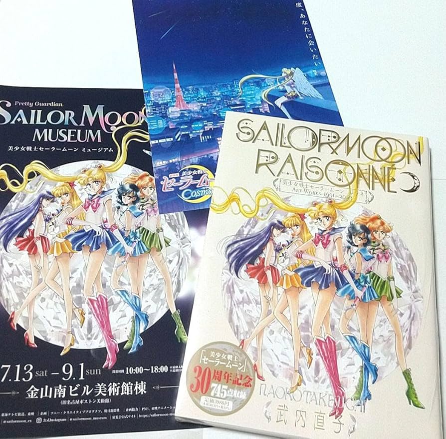 セーラームーン 3点 レゾネ ミュージアム名古屋展 映画 フライヤー チラシ セーラームーン 3点 レゾネ ミュージアム名古屋展 映画