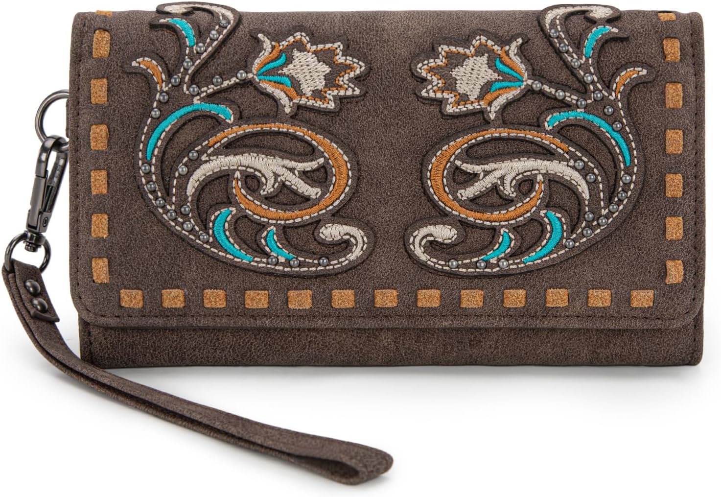 Montana West Wallet for Women Wristlet Wallet Ladies Felame Large Capacity Clutch Wallets MW1348-W002CF