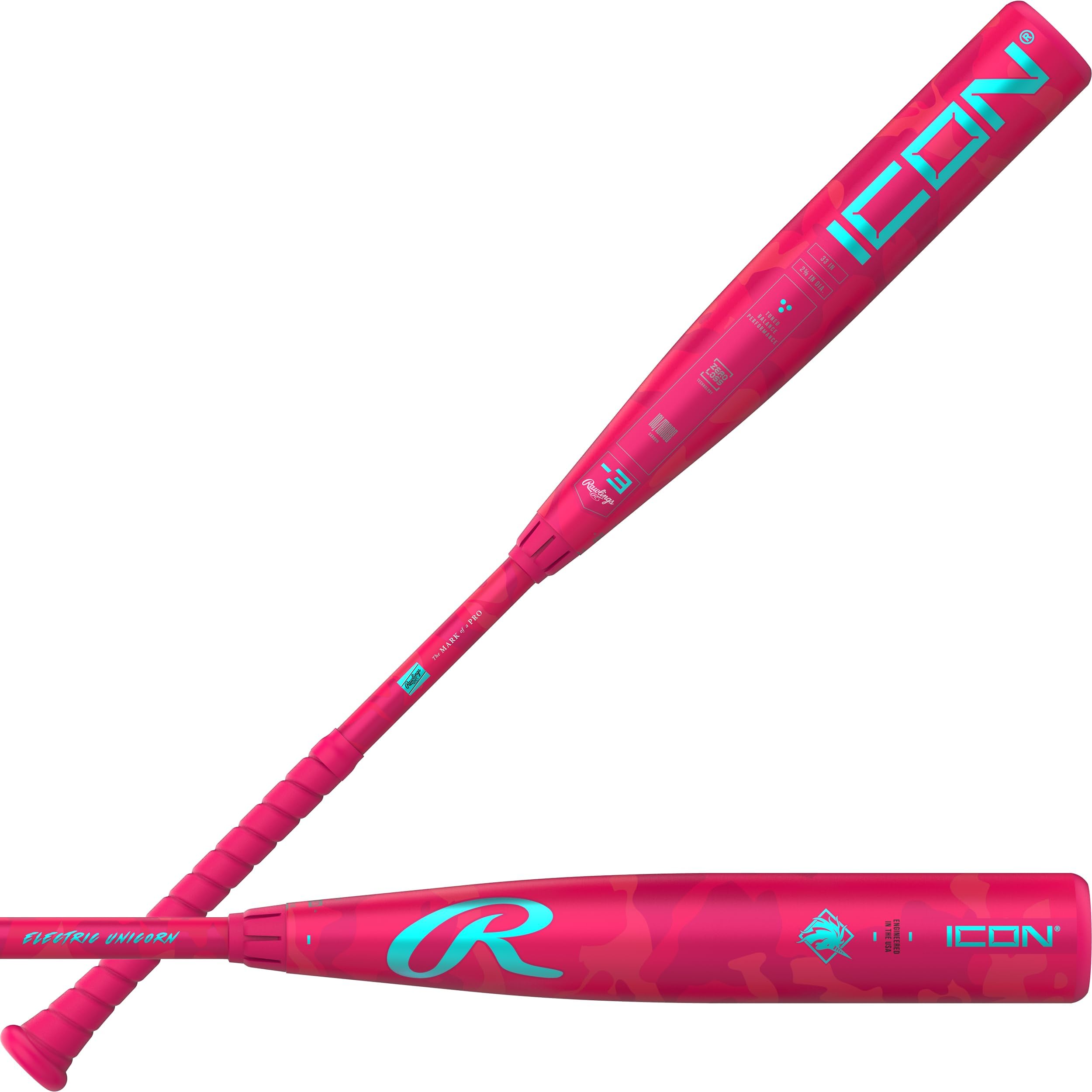 Rawlings | 2025 | ICON Baseball Bat | BBCOR | -3 Drop | 2 5/8' Barrel | 2 Pc. Composite