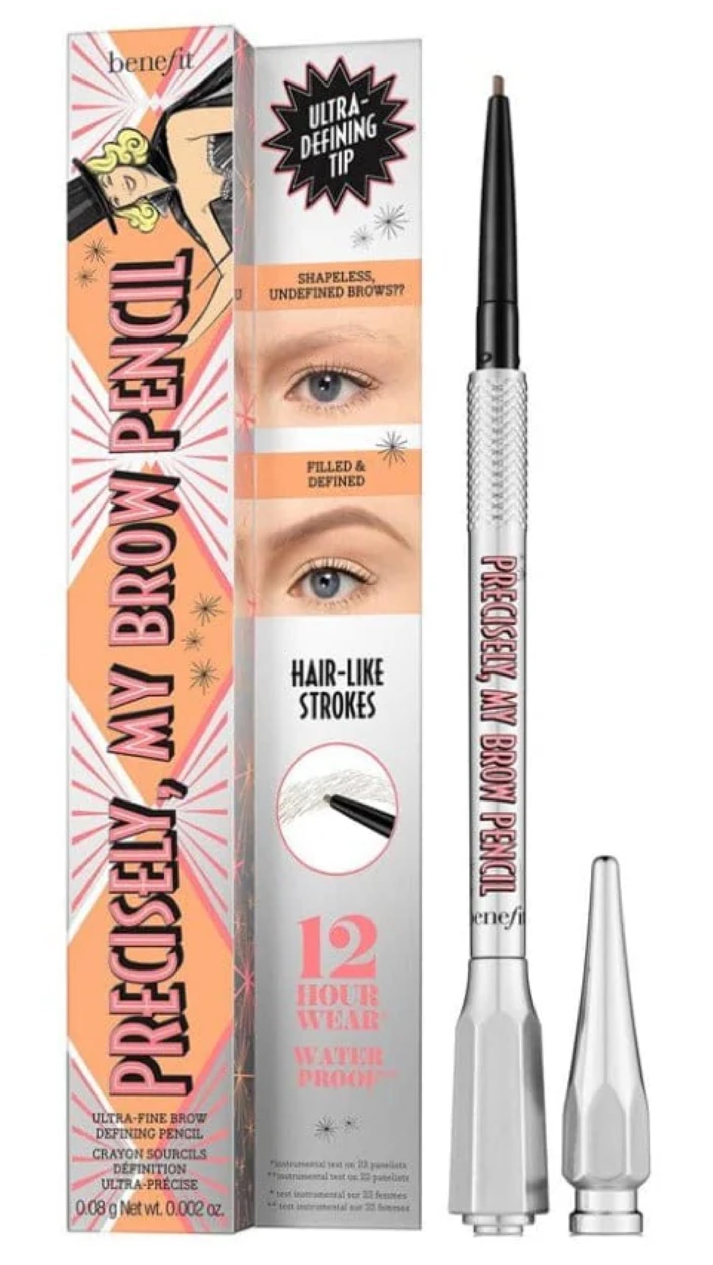 Photo 1 of Benefit Precisely My Brow Detailer Brow Pencil, Warm Light Brown