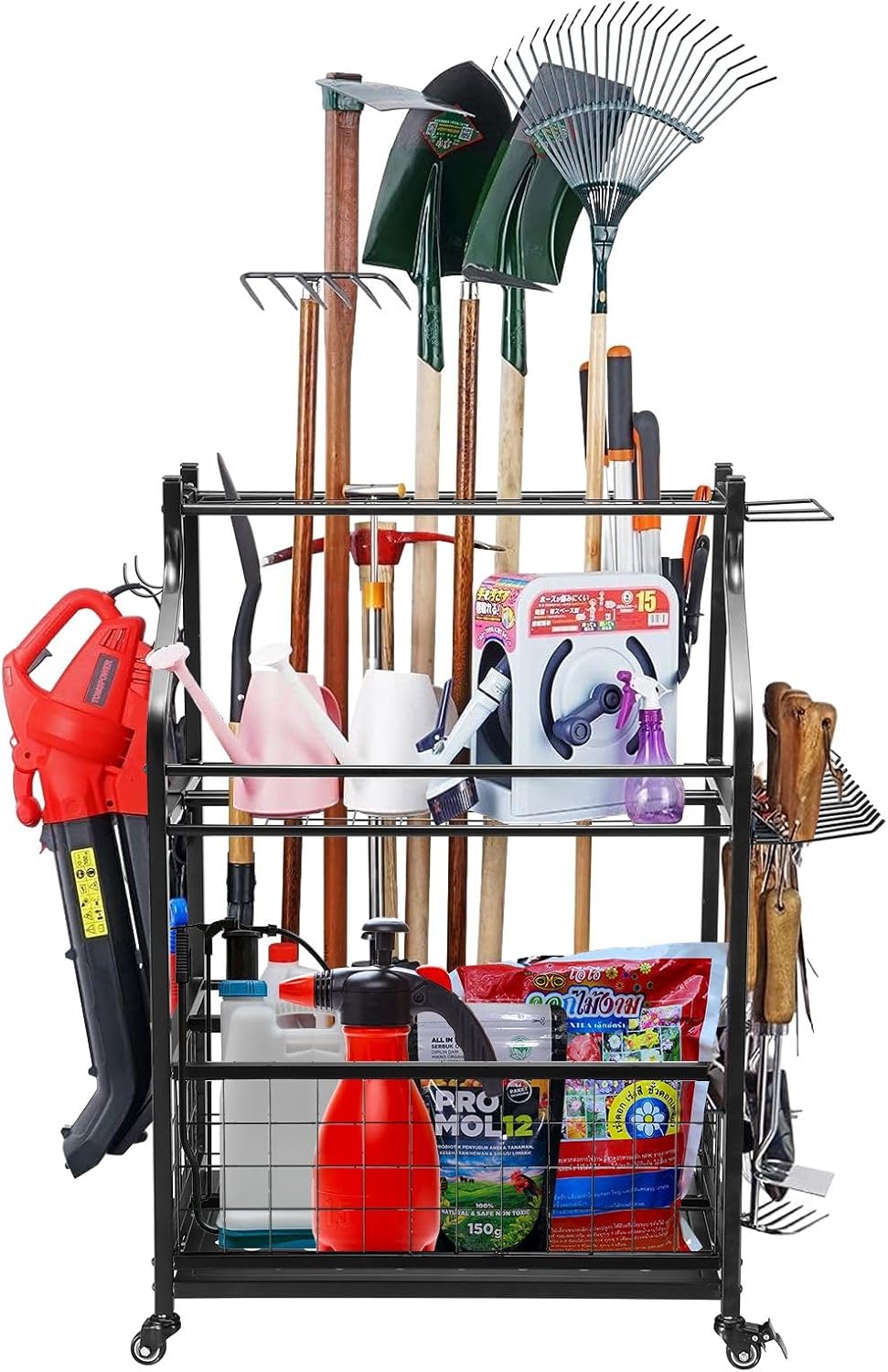 Garden Tools Storage Rack Organizer Broom Holder Handles Farm Shed