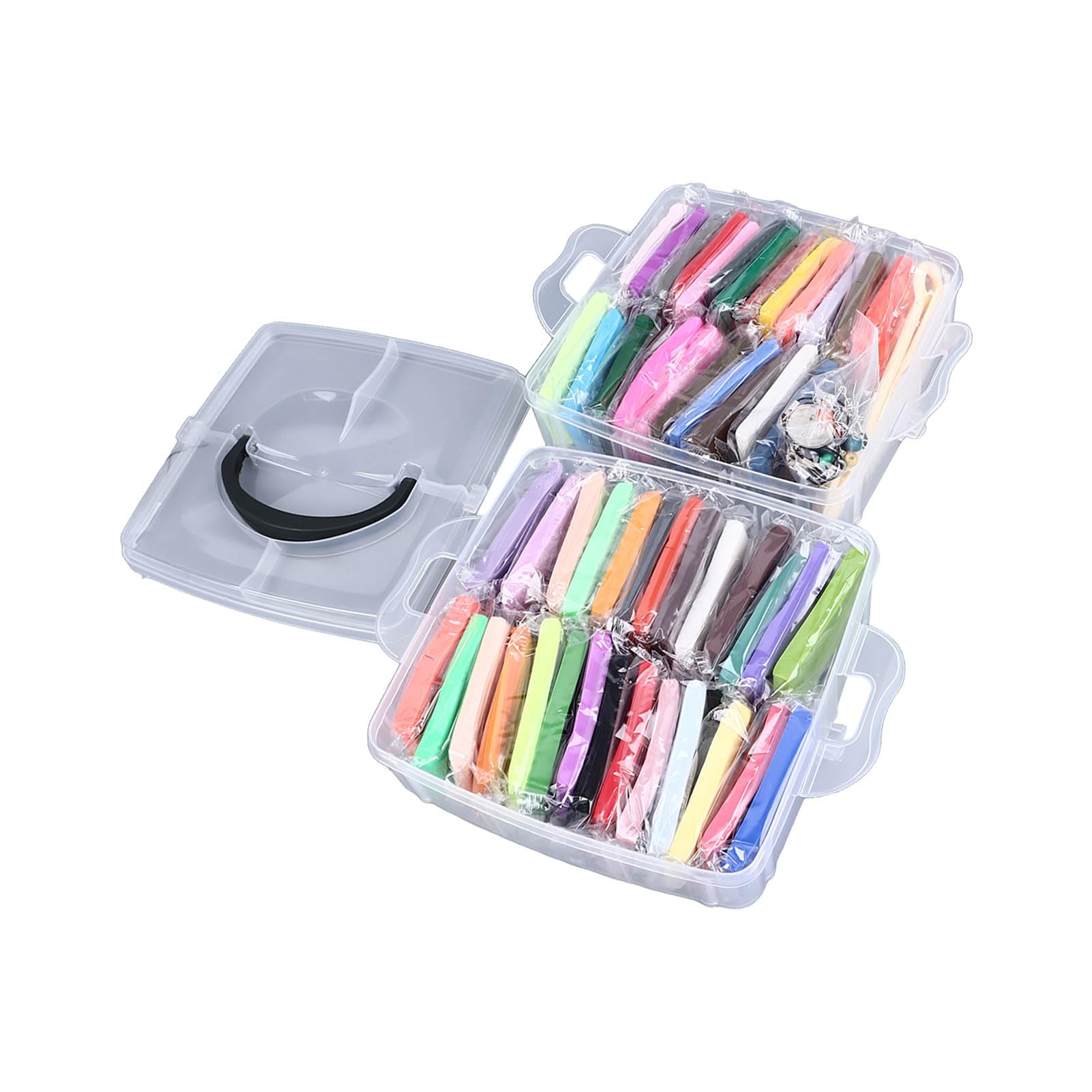 Set di 50 colori di argilla modellabile, argilla polimerica morbida che si asciuga all’aria, adatta a bambini di età superiore ai 3 anni; include 5 strumenti per la scultura e una