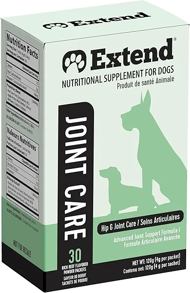 Extend Joint Care for Dogs - Hip and Joint Supplement Powder - Glucosamine for Dogs - Joint Pain Relief - MSM - Mobility & Flexibility Support - Advanced Joint Health - Made in USA