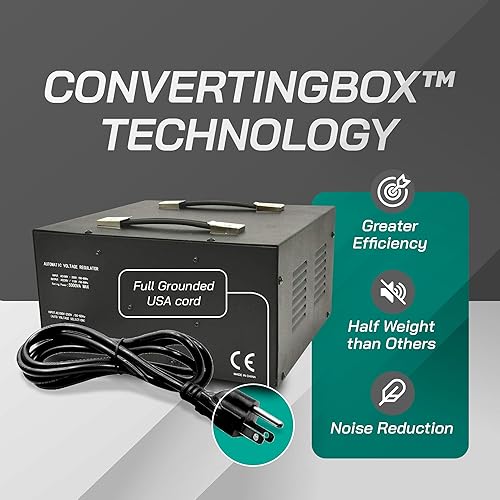 Miniatura 10 de Convertidor de voltaje de 3000 vatios transformador regulador de servicio pesado - Paso hacia arribaabajo - 110120220240 voltios - Cable totalmente