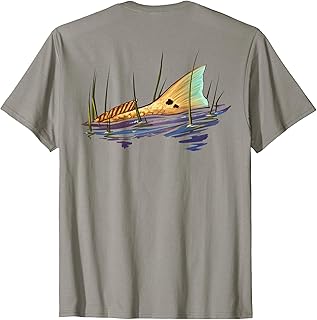 Tailing Redfish T-Shirt | Red Drum Fish Shirt | Redfish Tail T-Shirt
