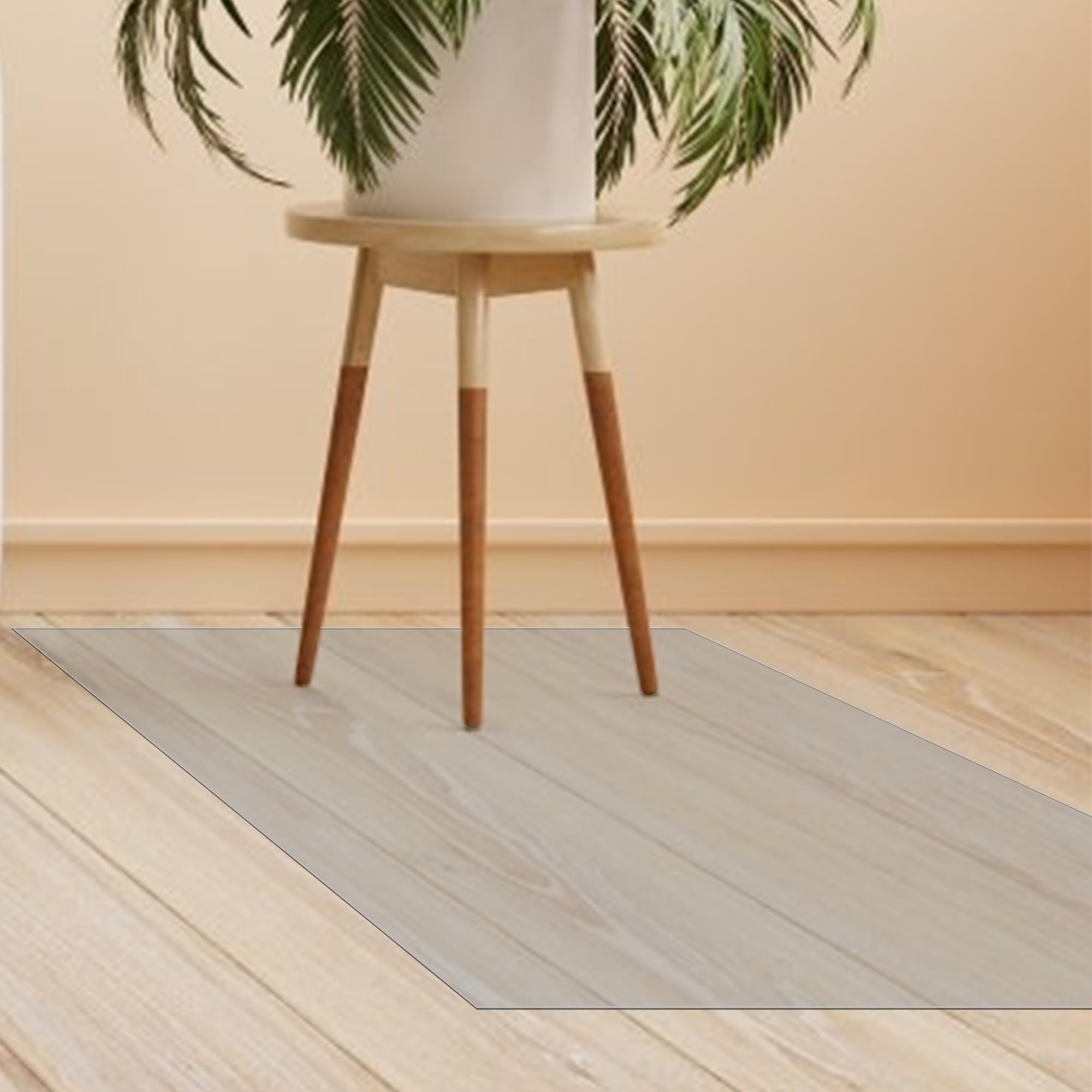 Tapis de sol pour chaise en PVC transparent 125x250 cm