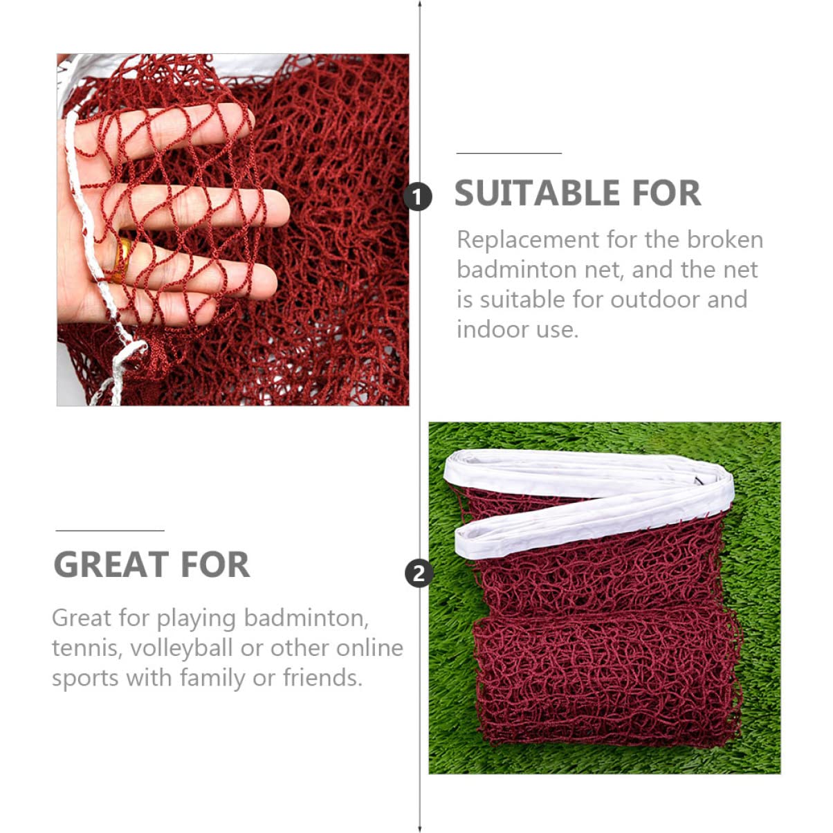 Badminton Netto Pallone Da Calcio Netto Portatile Rete Da Pallavolo All'Aperto Rete Da Pallavolo Outdoor Pallavolo Netto Sport Da Spiaggia Palloni Netti Indoor
