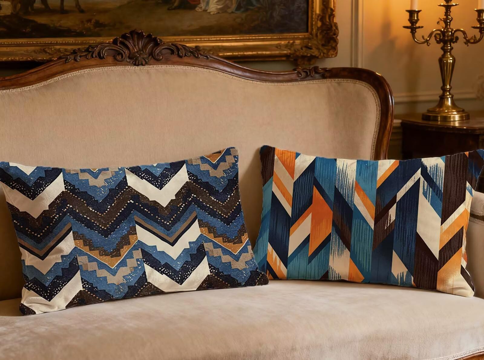 Velours coussin bande 60x90cm sublimez votre canapé avec ces housses déco