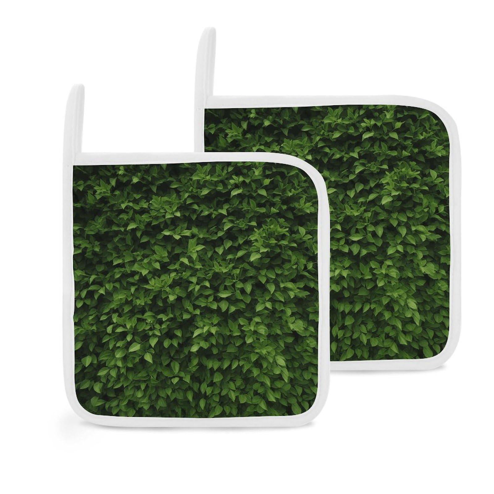 Btcowzrv Style Hedge 2 Pack Pot Holders For Kitchen, Heat Resistant Potholder Set With Hanging Loops, Hot Pads For Oven Baking Cooking