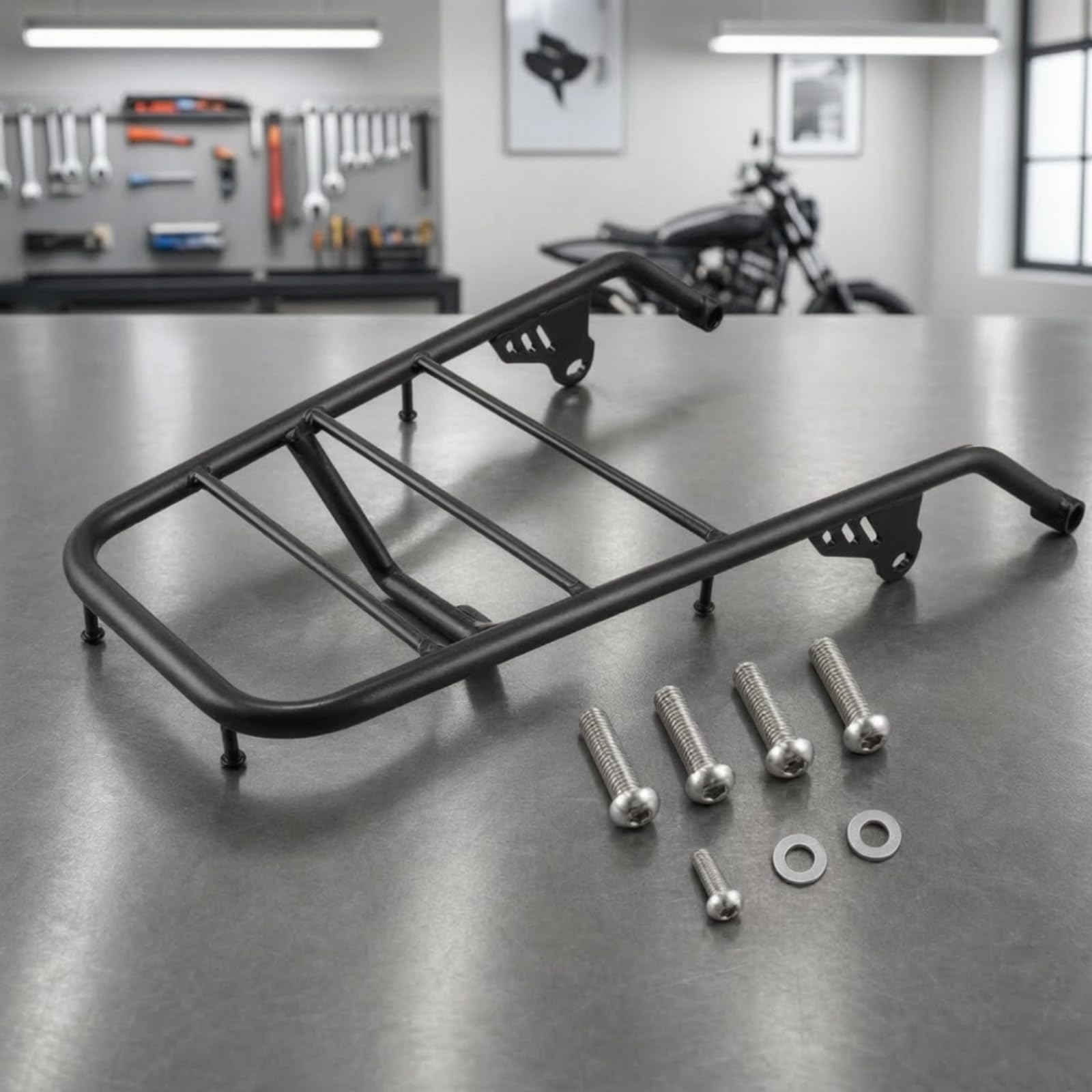 Parrilla Motocicleta con Tornillos