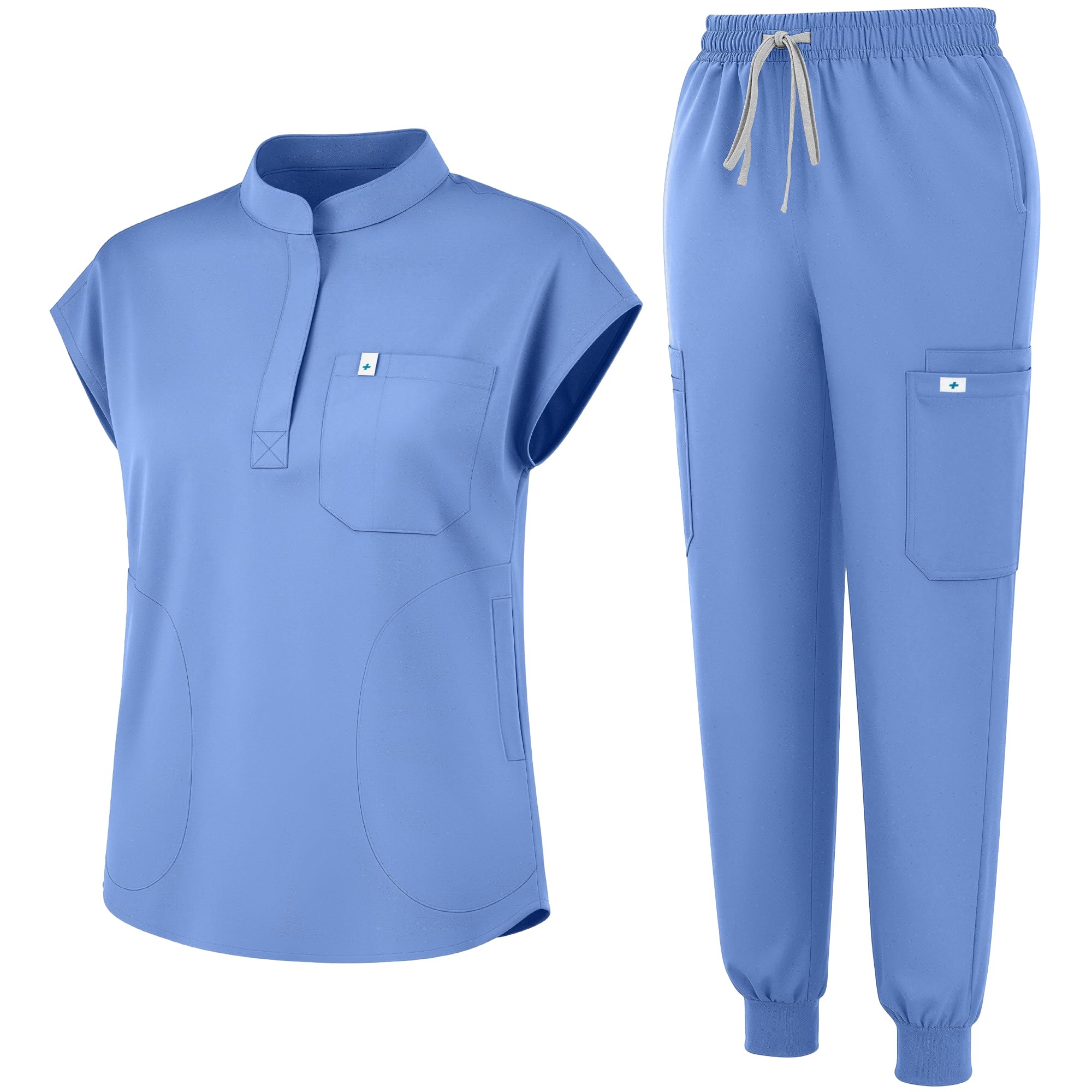 Eadflie Women's Utility Scrub Set
