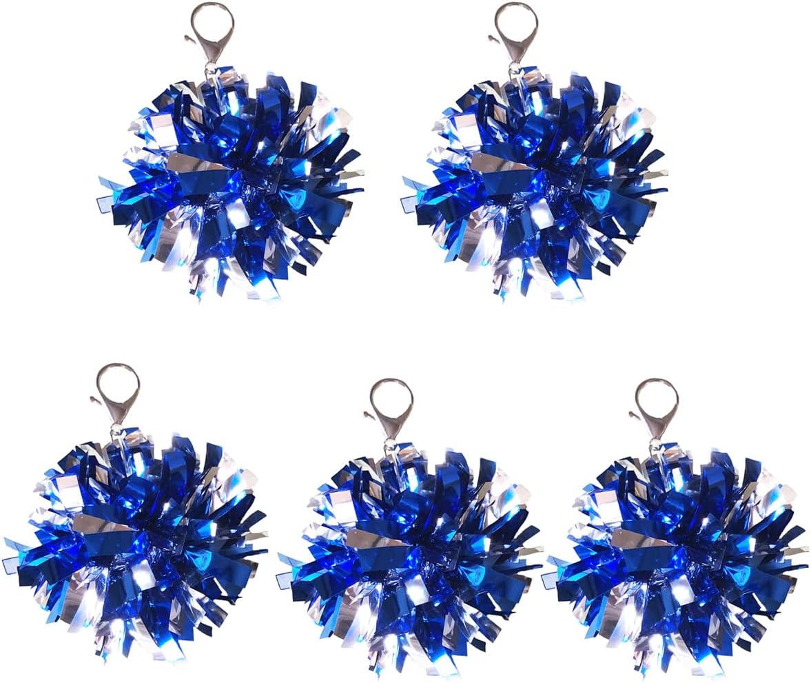 Unpafcxddyig 5PCS Cheerleading Keyring Charm Bulk Cheer Pom Pom Keychain image 3