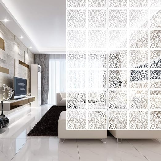 YIZUNNU 12Pcs/Set Room Hanging Screen Divider Panels Home