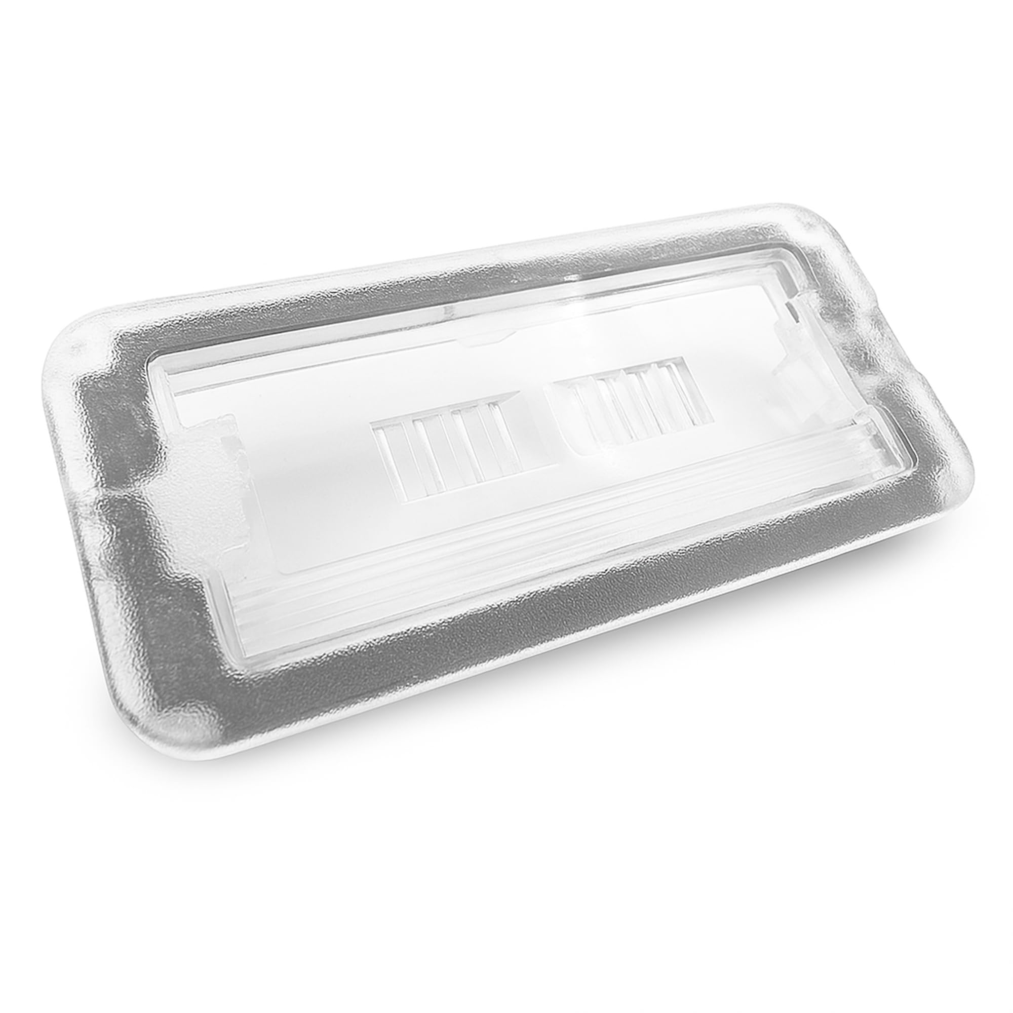 2 x luci posteriori per targa auto, copertura trasparente per Fiat 500, Abarth 500 2007-2022 | OEM 51800482