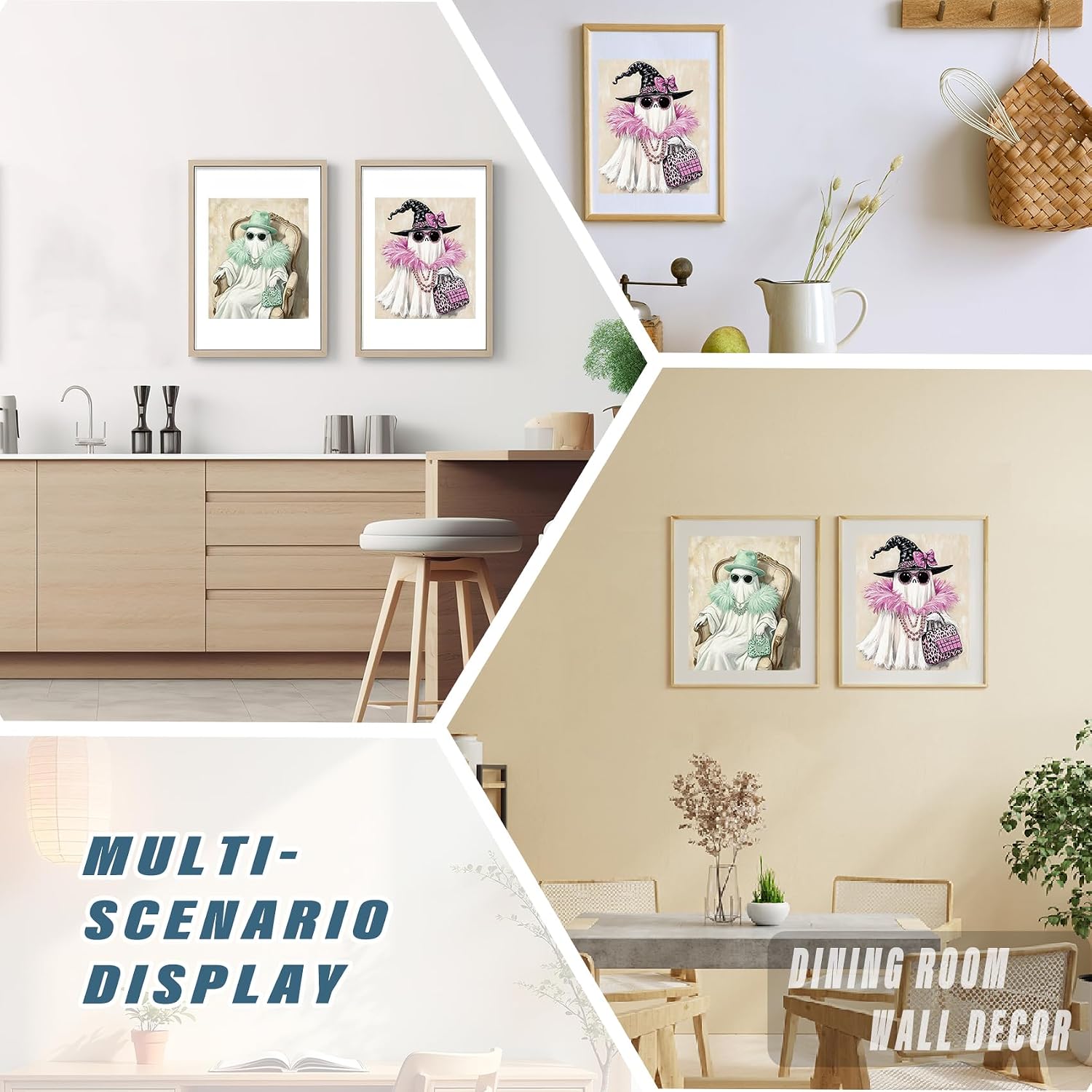 Qykwz 2 Pcs Glam Fashion Halloween Ghost Diamond Painting Kits for Adults image 2