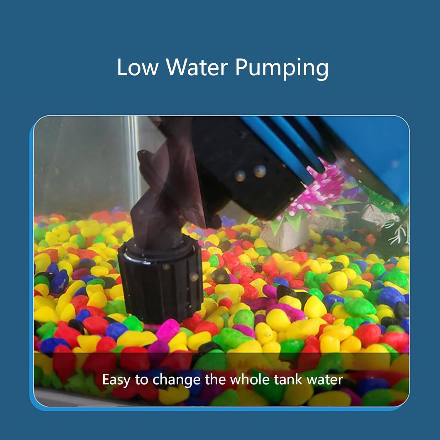 Aquarium Gravel Cleaner, Fish Tank Water Maintence Items, Vacuum Water Changer Sand, Suitable for Change Water Filter and Water Circulation