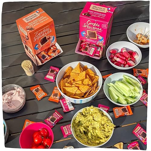 Miniatura 23 de Michel et Augustin Galletas, aperitivos envueltos individualmente, caja de regalo de 3 galletas Changemaker, chocolate con leche y mantequilla