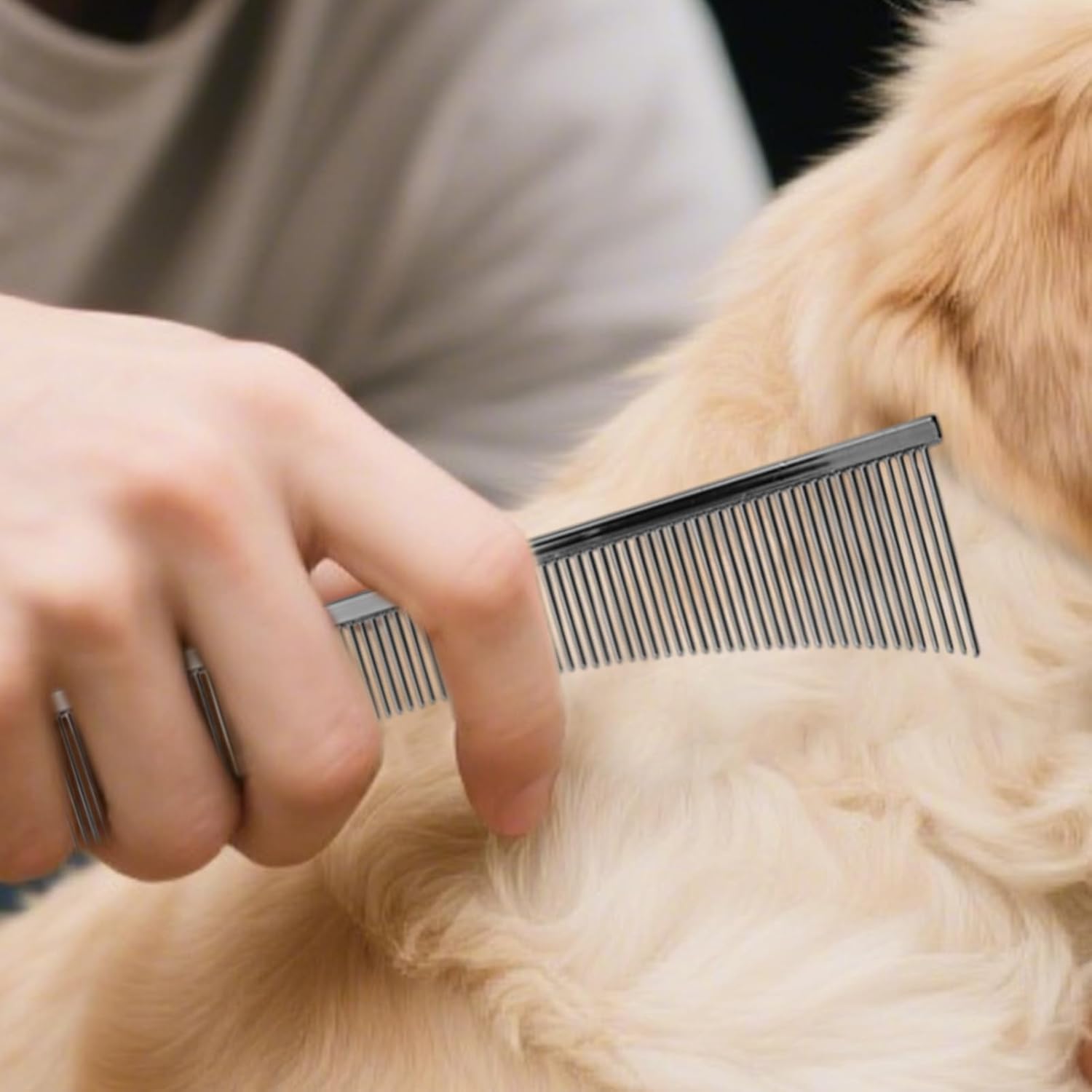 Cat Comb | Ergonomic Metal Dog Comb | Pet Supplies For Puppy Daily Brushing Routine Sensitive Skin Dematting Tear Stain Care 4 71EWUHe1V2L. AC SL1500