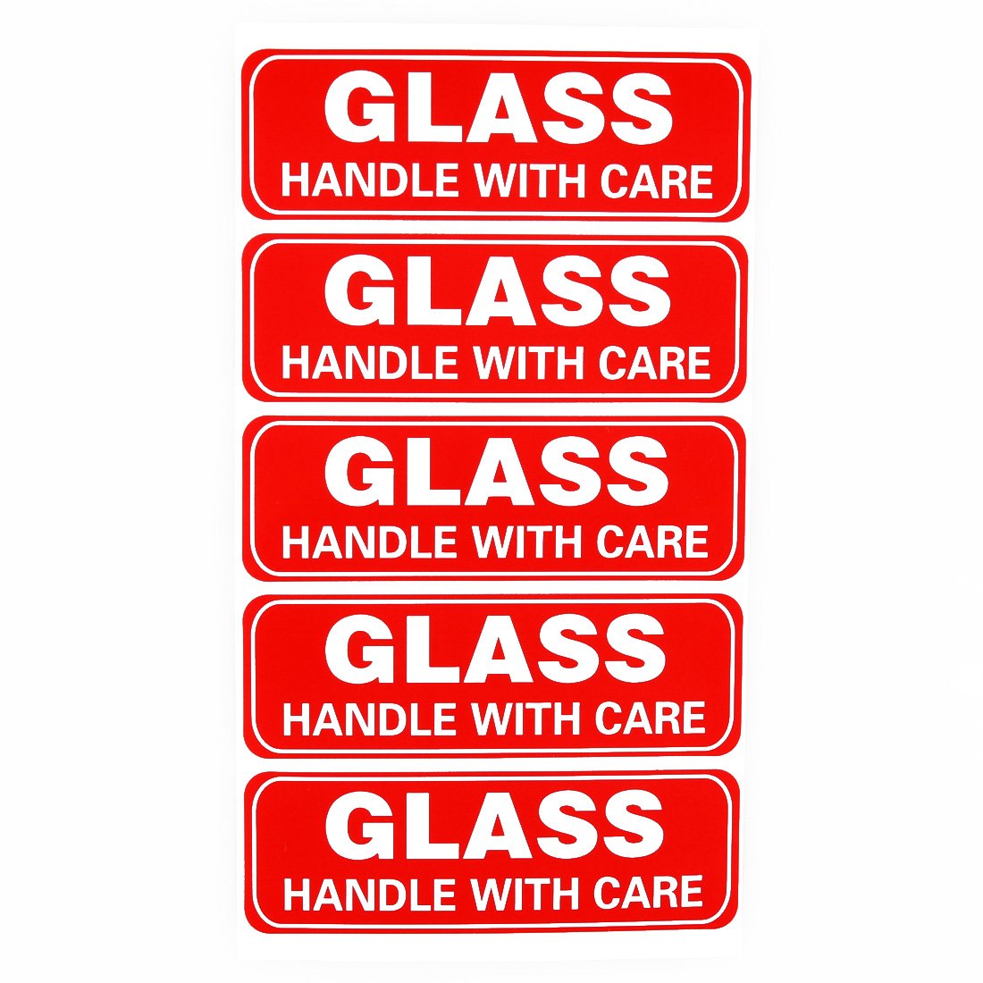100 1x3 Glass Handle With Care Sticker Fragile Glass Labels Printable 