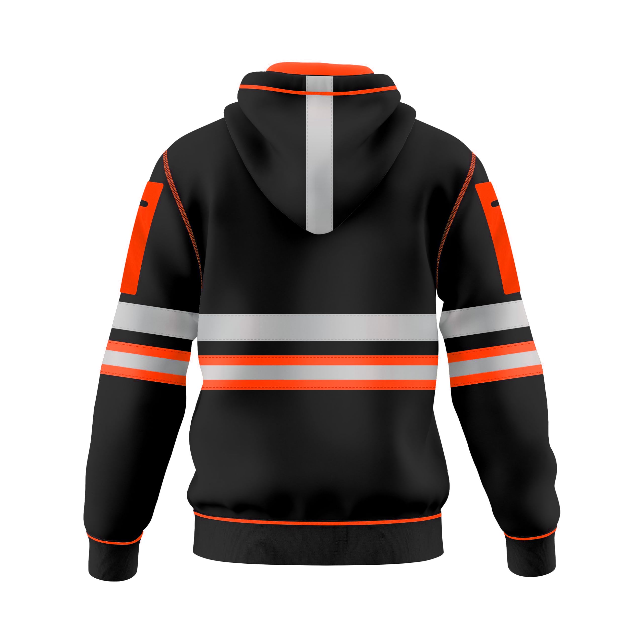 TORO ACTIVA Hi Viz Pull à capuche pour homme avec bande de sécurité réfléchissante et poches zippées et cordon de serrage haute visibilité
