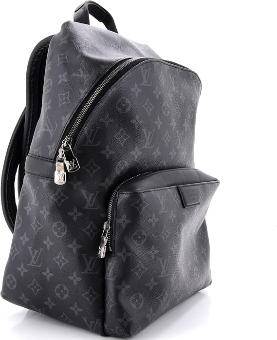 Pre-Loved Discovery Backpack Monogram Eclipse Canvas PM, Black