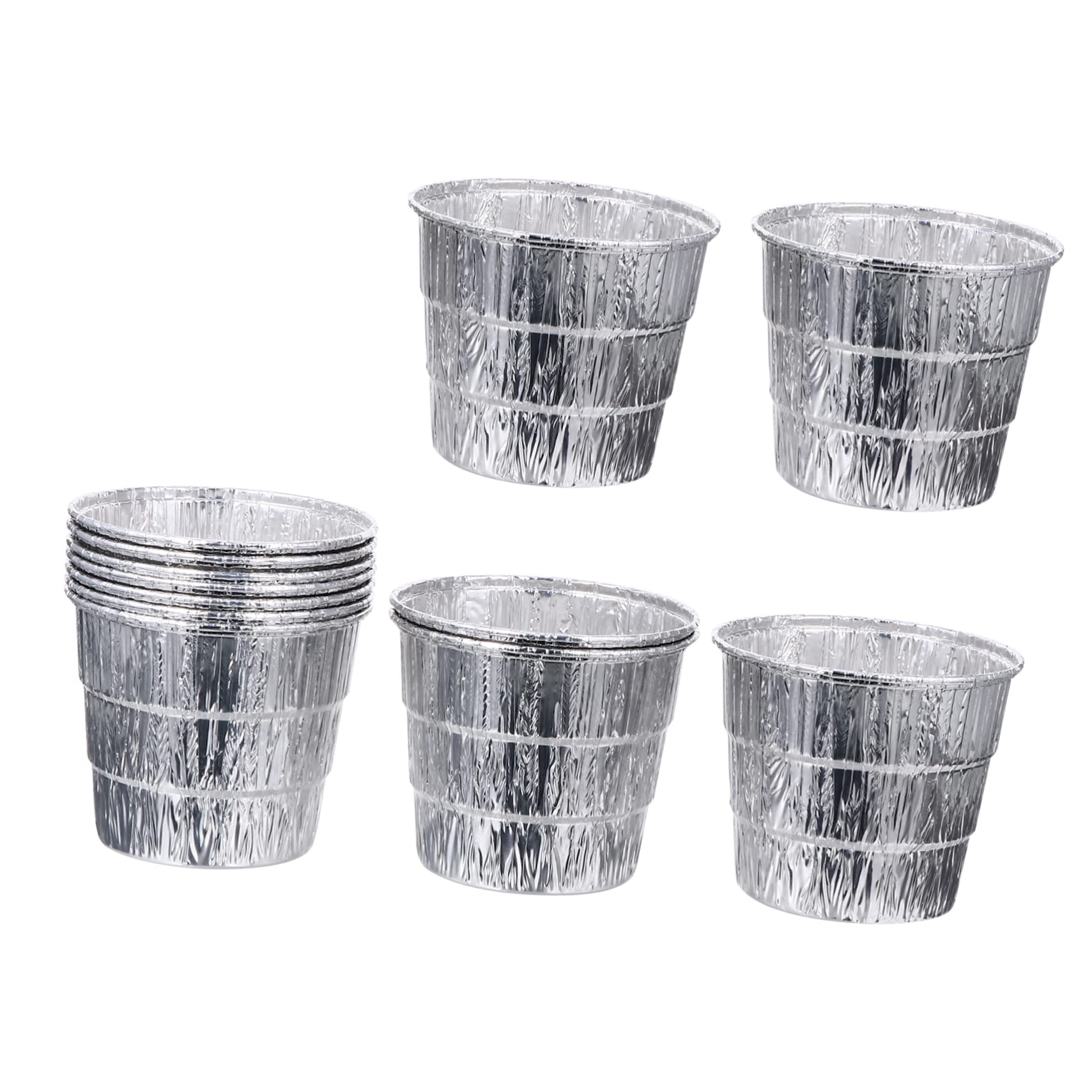 GAROZATION Barbecue Bucket Liner 12pcs Aluminum Foil Grill Bucket Liner for and Grills