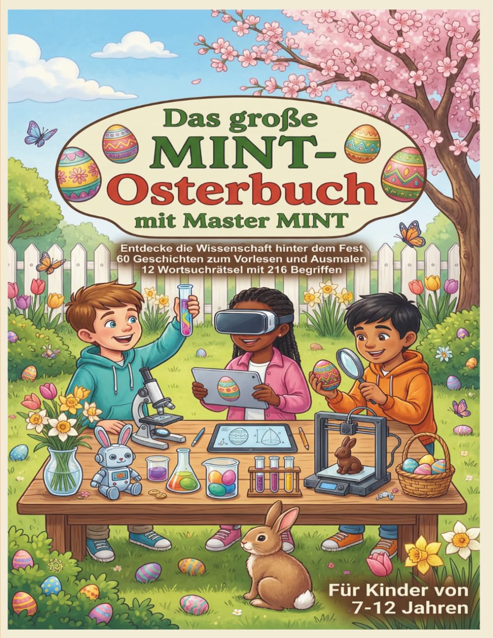 Das große MINT-Osterbuch mit Master MINT: Entdecke die Wissenschaft hinter dem Fest - 60 Geschichten zum Vorlesen und Ausmalen - 12 Suchworträtsel mit ... (Die großen MINT - Bücher von Master MINT)