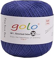 Vista 92 de Golo - Hilo de ganchillo tamaño 30, hilo de colores para hacer encaje 310