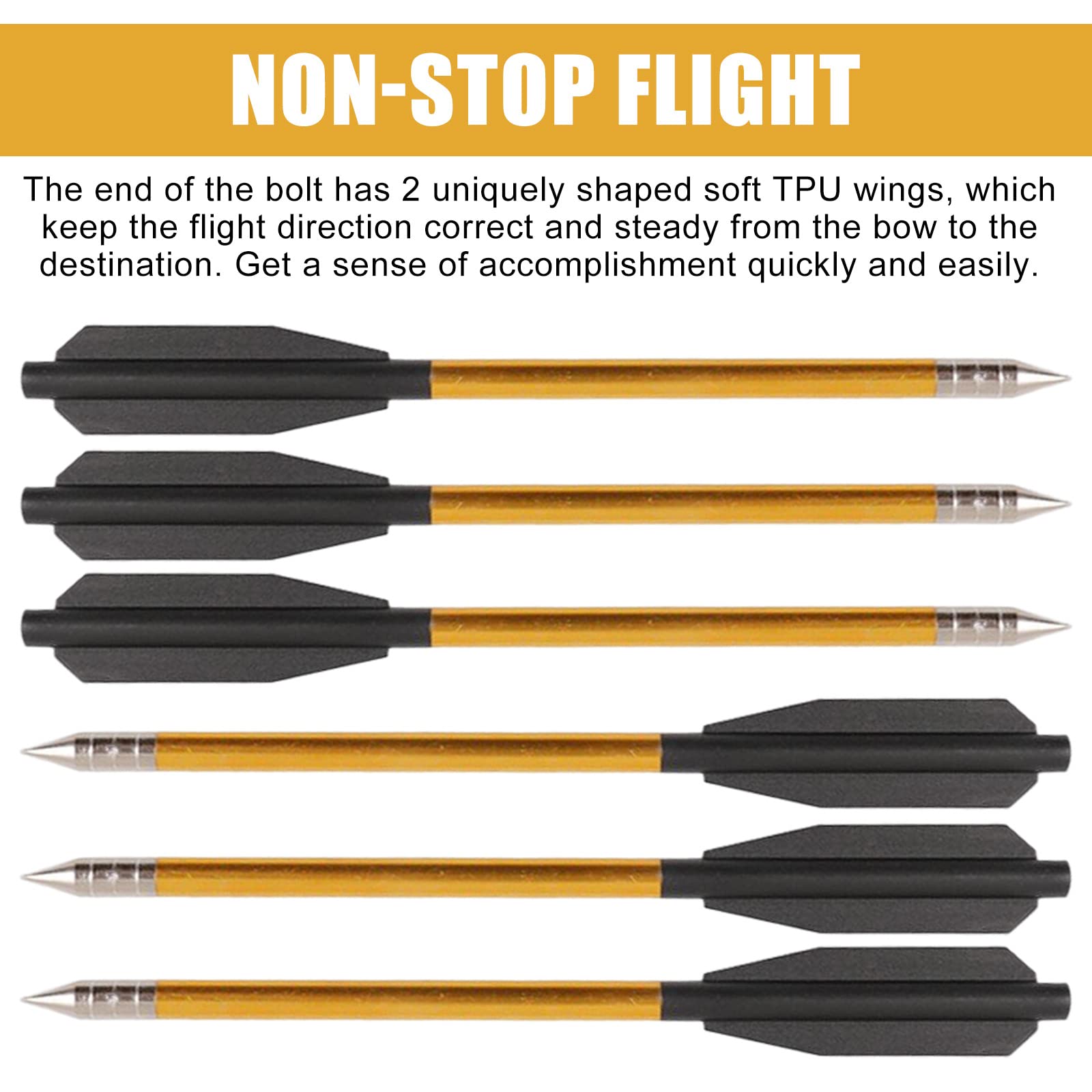 48 Frecce Balestra In Alluminio - 6.5 Pollici, Per Pistole Balestra 50-80 Lbs, Precisione Per Caccia - Foto 9