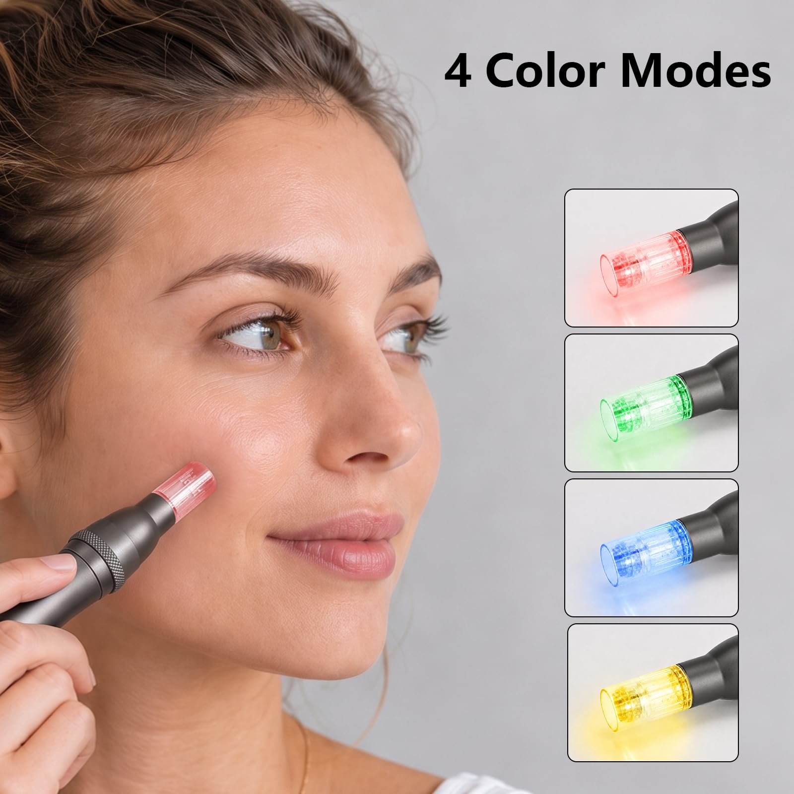 Microneedling Pen Microneedle Derma Roller Pen for Face Skin, Microneedle Micro Needle Roller 0.25mm Dermabrasion Roller for Men and Women Home Use