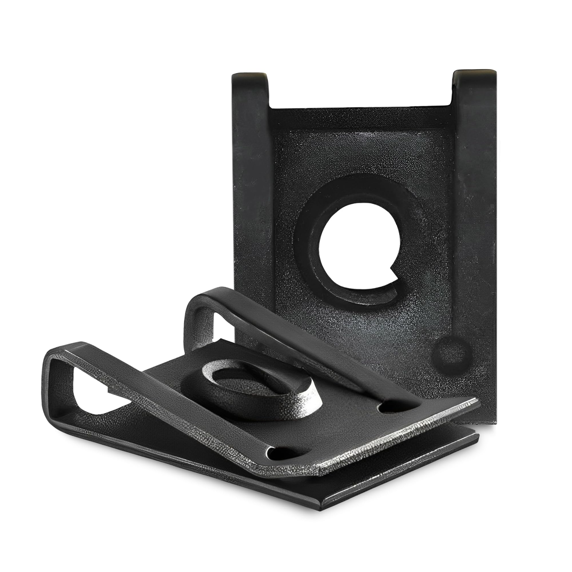 MAIN ST COLLECTIVE 25 Pack Black Short Type U Nuts for GM 9431532 | 14 Screw Size | .025"-.150" Panel Range | Automotive Fasteners for Bumper Clips,