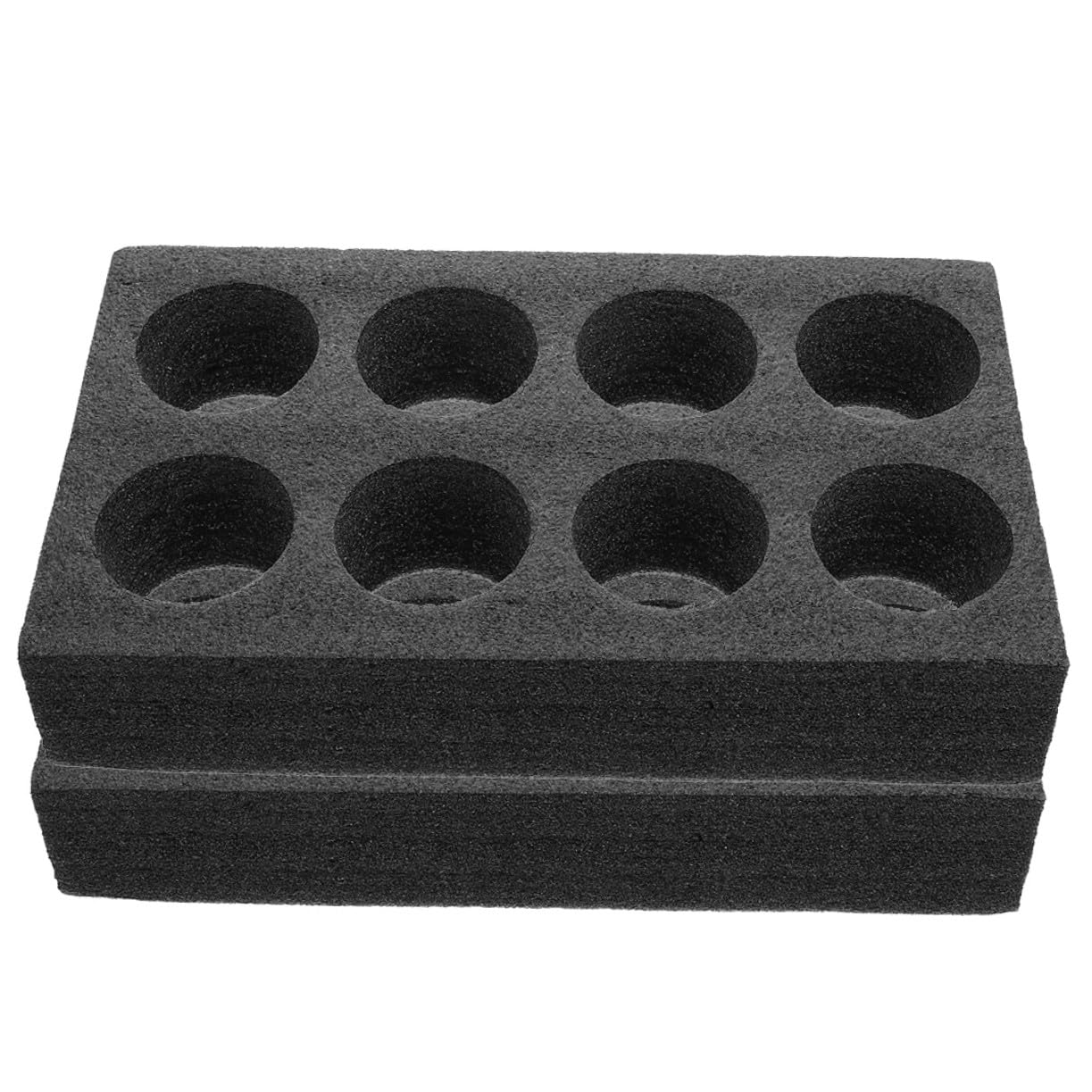Porte-Gobelets à Emporter 8 Trous Lot de 2 Mousse Plateau de Transport pour Café Boissons Livraison Pique- Fête Support Stable pour Tasses